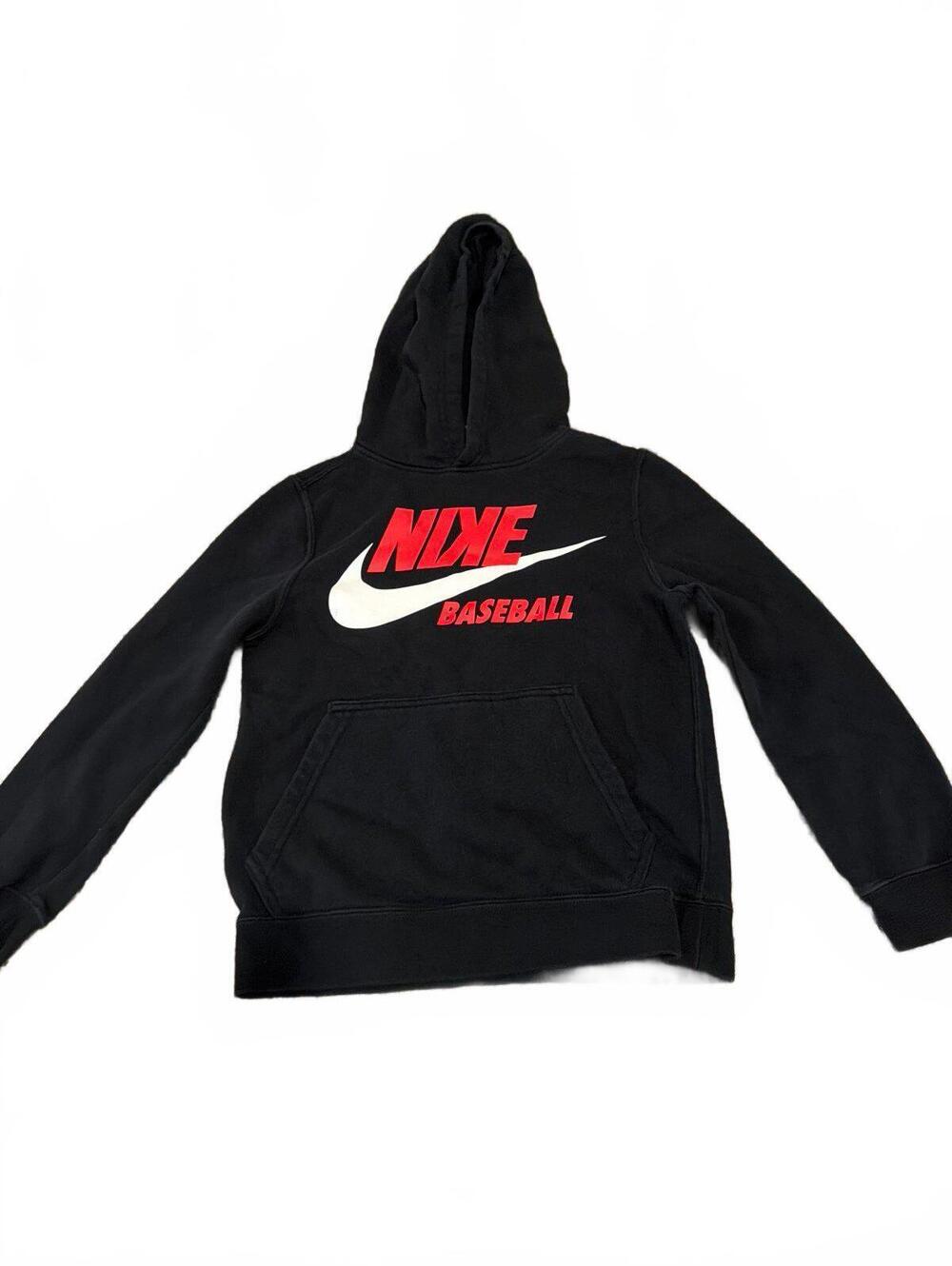 Nike Boys Black Hoodie Baseball Casual Regular Size Small